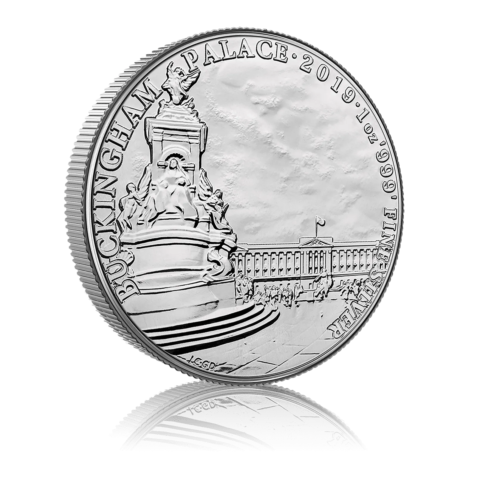 1oz Silver Royal Mint Buckingham Palace (2019) 4